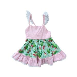 Ricrac and Ruffles Watermelon Print Tunic Top 8